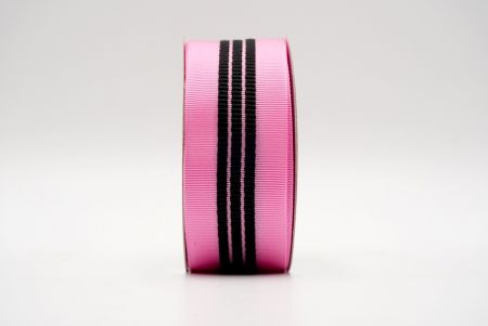 Ярко-розовая лента средней жесткости Grosgrain_K1757-2-501